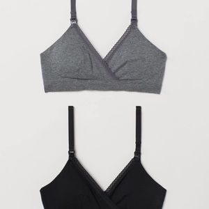Two Maternity and Nursing Bras from H&M